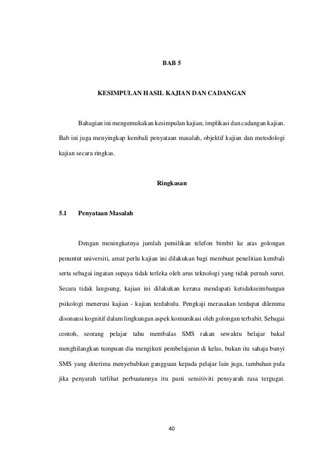 Implikasi Penggunaan Telefon Bimbit