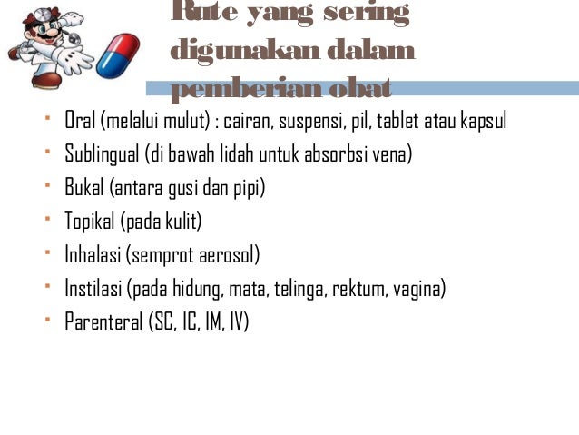 Implikasi proses keperawatan dalam farmakologi (I)
