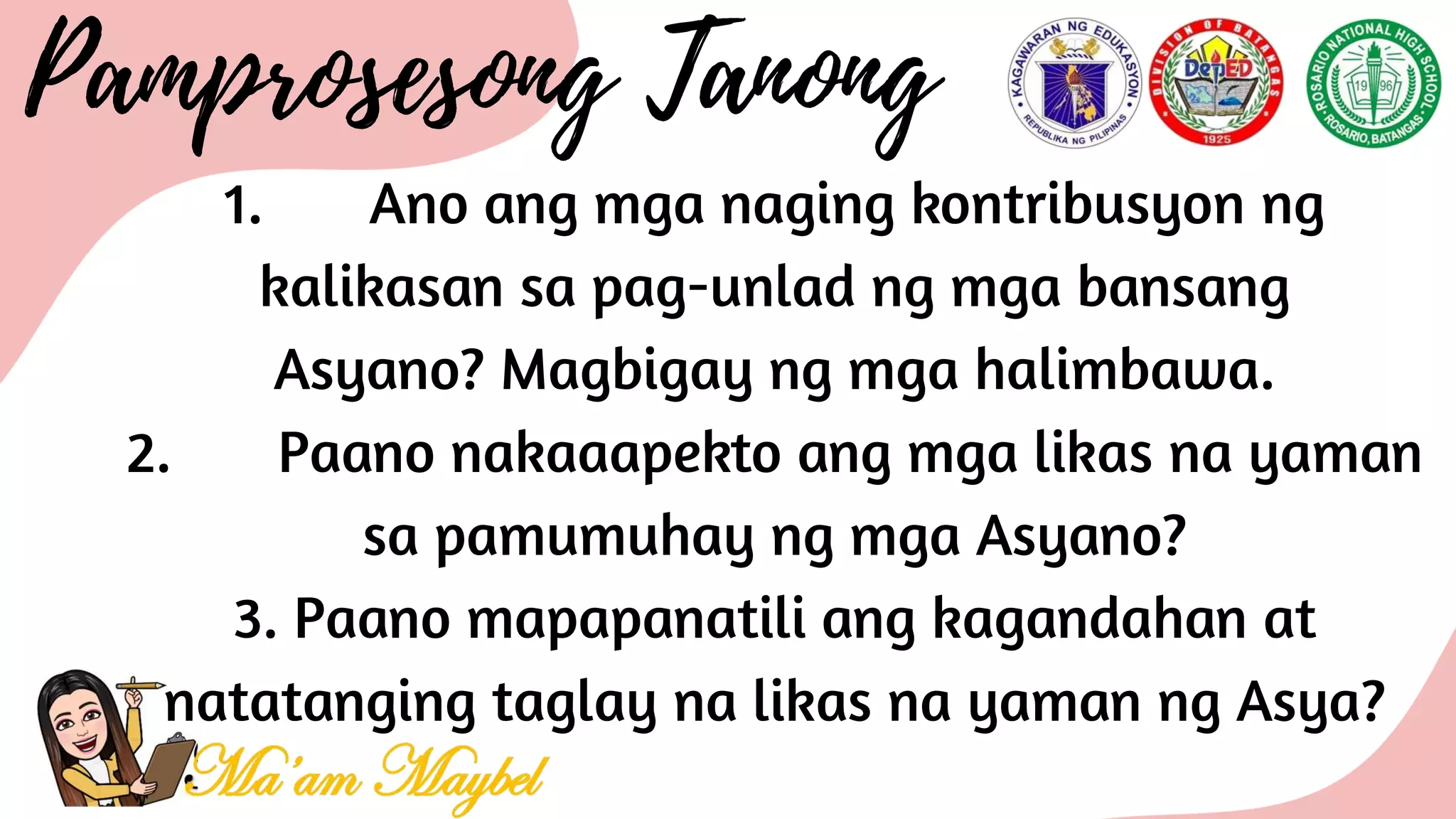 Implikasyon ng kapaligirang pisikal at yamang likas ng mga rehiyon sa ...
