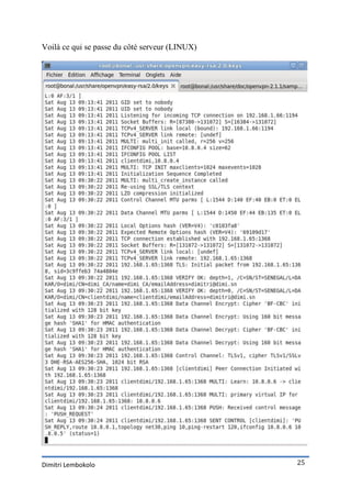 Voilà ce qui se passe du côté serveur (LINUX)




Dimitri Lembokolo                               25
 