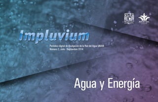 Agua y Energía 
Periódico digital de divulgación de la Red del Agua UNAM 
Número 2, Julio - Septiembre 2014 
 