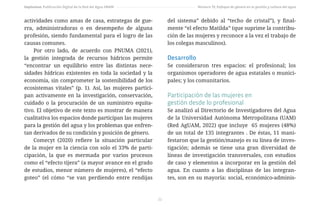 Impluvium, Publicación Digital de la Red del Agua UNAM
22
Número 19, Enfoque de género en la gestión y cultura del agua
ac...