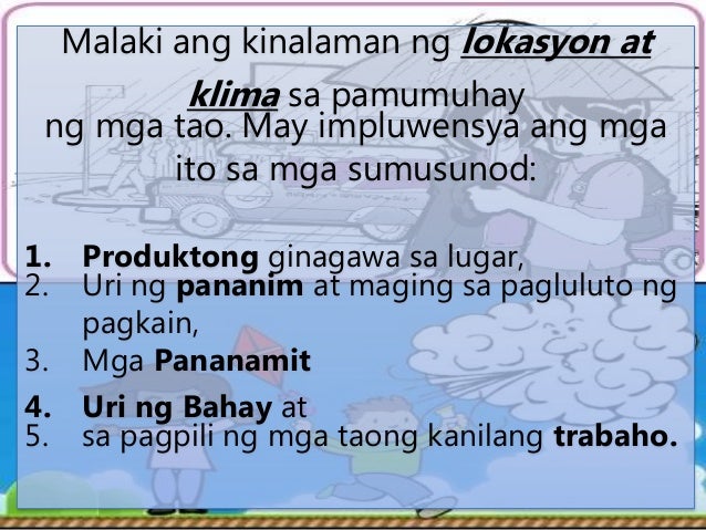 impluwensya ng klima at
