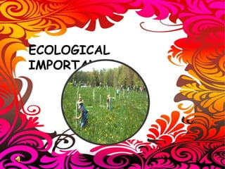 ECOLOGICAL
IMPORTANCE
 