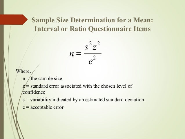 Importance Of Sampling Design Sample Size