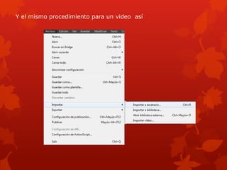 Y el mismo procedimiento para un video así