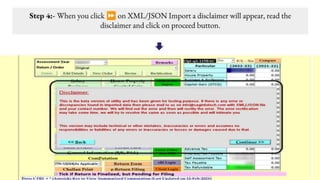 Complete Guide to Importing XML/JSON Files Using Genius Tax Return ...
