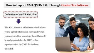 Complete Guide to Importing XML/JSON Files Using Genius Tax Return ...