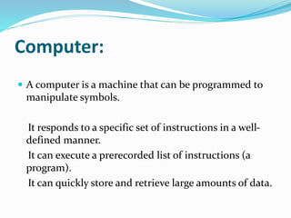 Import Computer Term Importace of computer and Internet.pptx