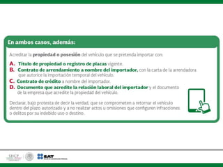 Importación temporal de vehículos