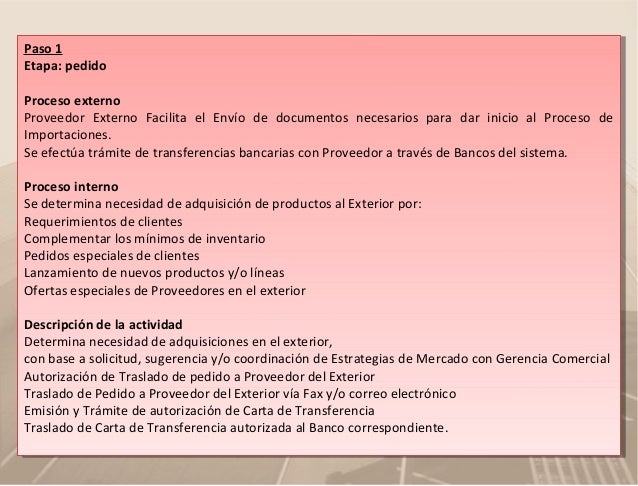 Importacion y exportacion