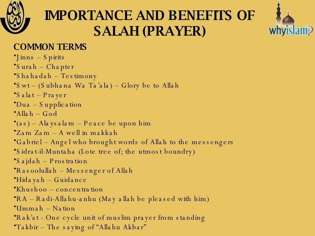 Importance and Benefits of Islamic Prayer