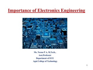Applications of electronics - Polytechnic Hub