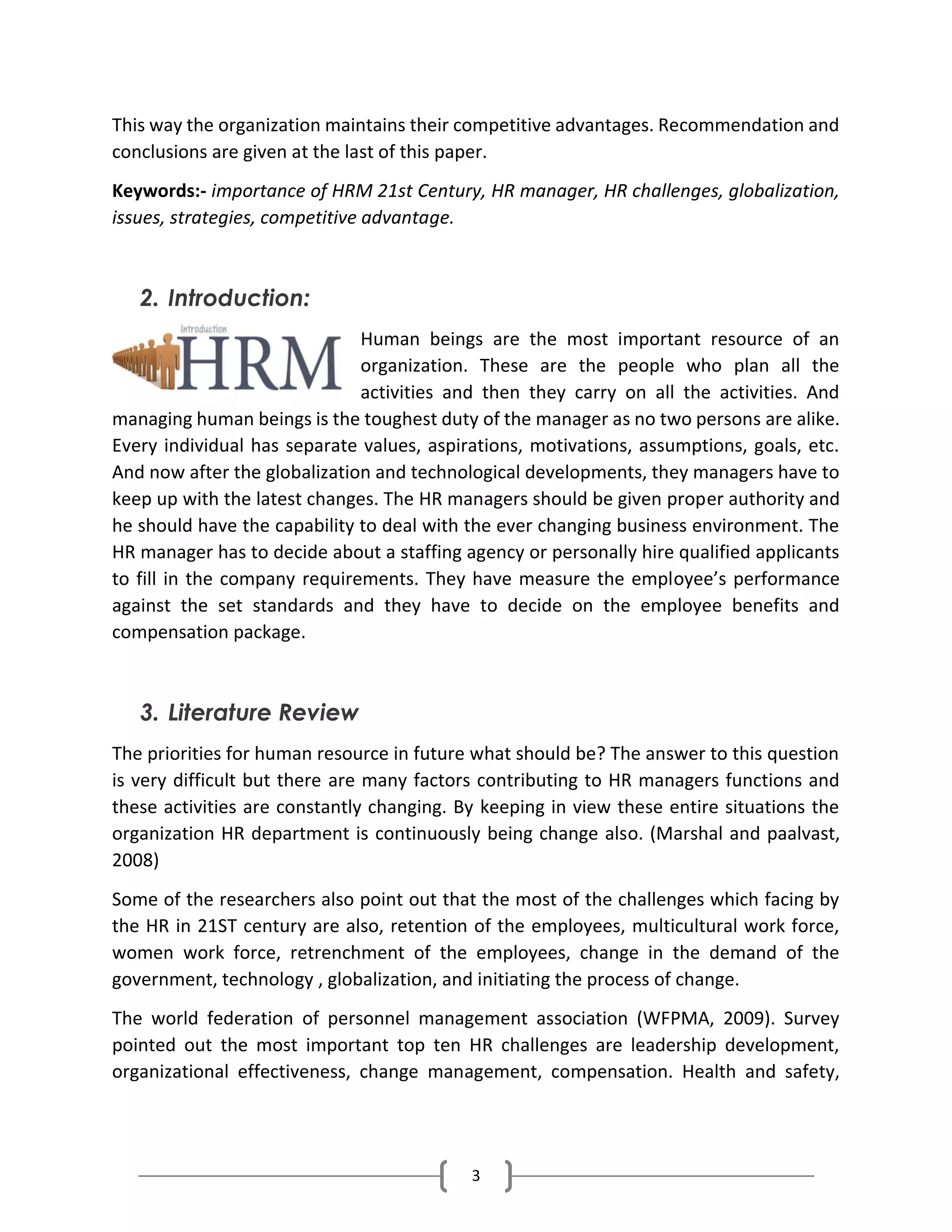 Importance of Human Resource Management in 21st Century | PDF