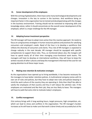 Importance of Human Resource Management in 21st Century | PDF