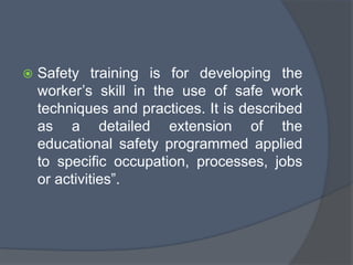 Importance-of-Safety-Training for a industrial workers | PPTX