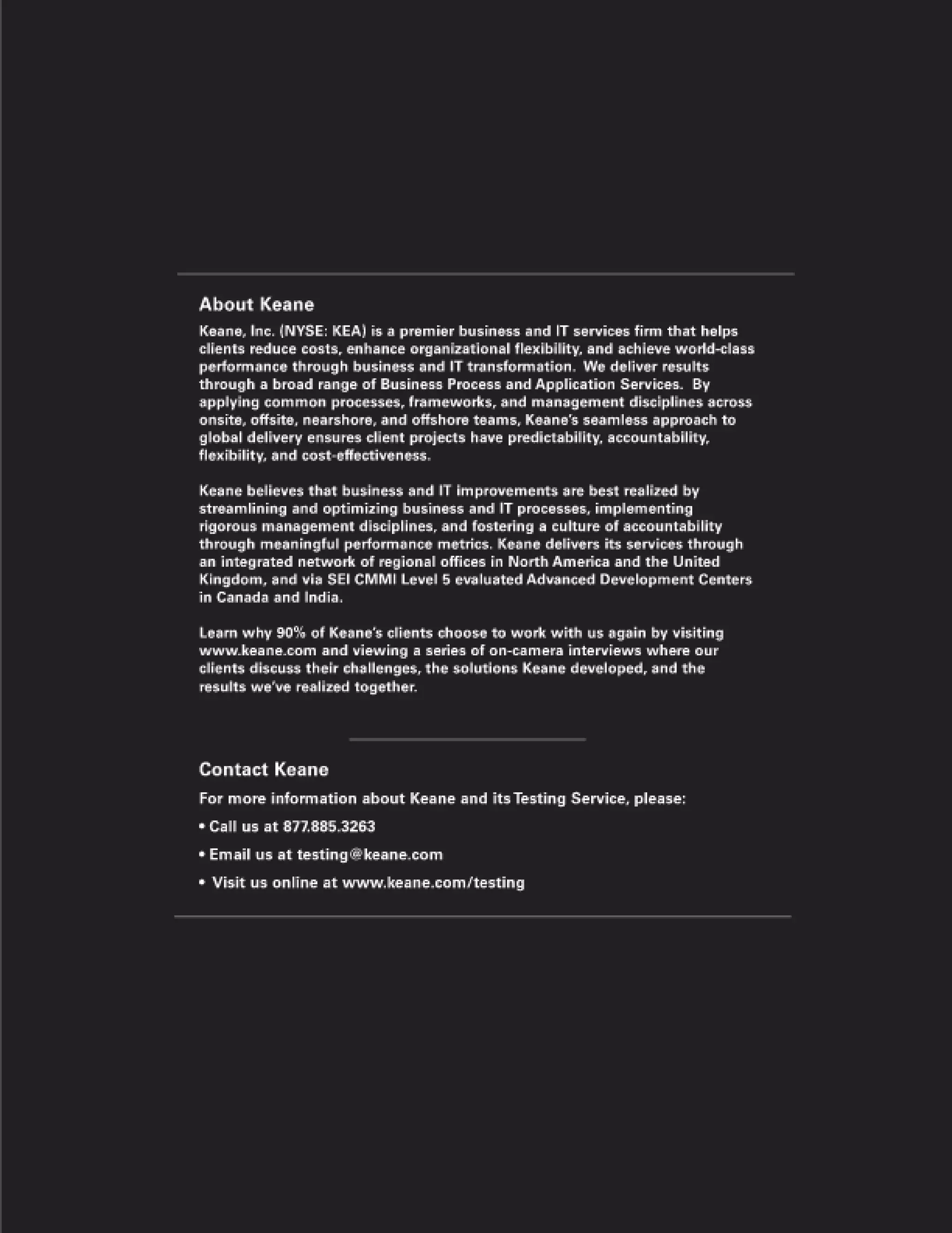 Importance of Testing