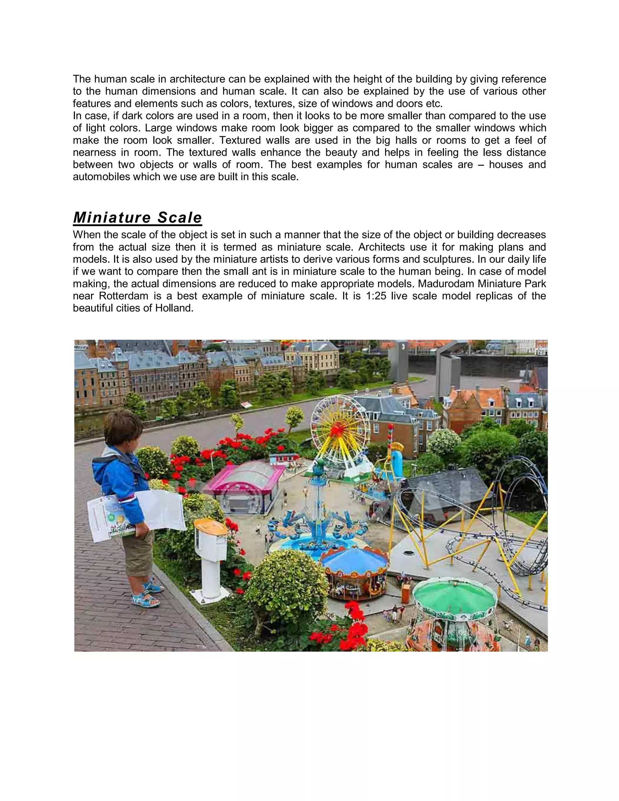 Importance types of scale in architecture pdf