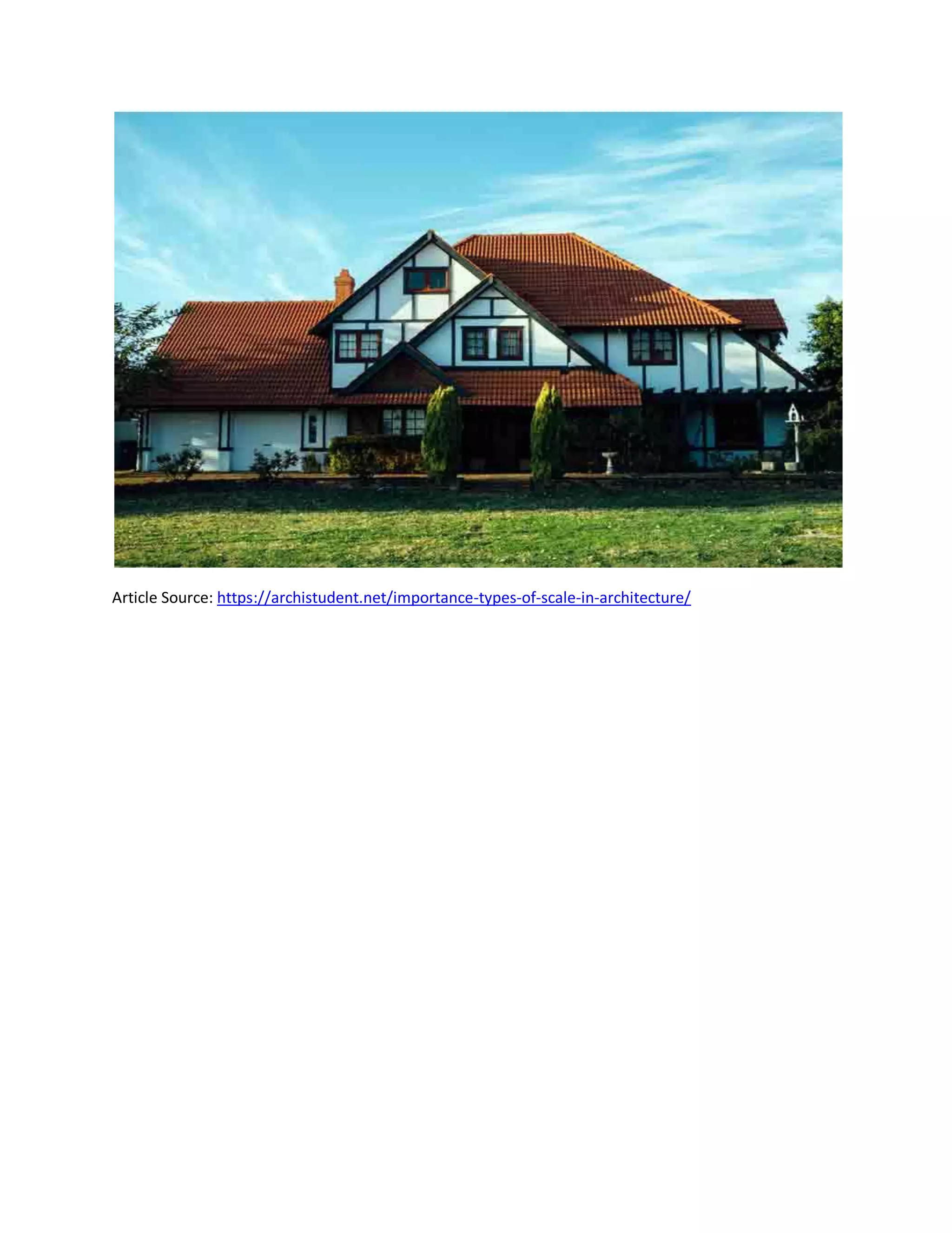 Importance types of scale in architecture pdf