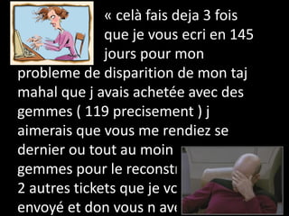 • Question 2 : Est-ce utile de montrer la même pop-up
30 fois à quelqu’un qui ferme systématiquement la
pop-up ?
• Réponse : non. Au bout de trois « refus », on
peut arrêter de montrer la pop-up au joueur.
 