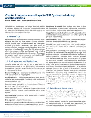 Importance and Impact of ERP Systems on Industry | PDF