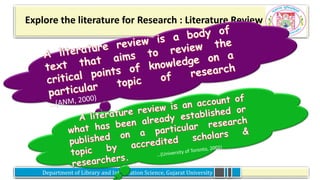 Importance and Issues of Literature Review in Research | PDF