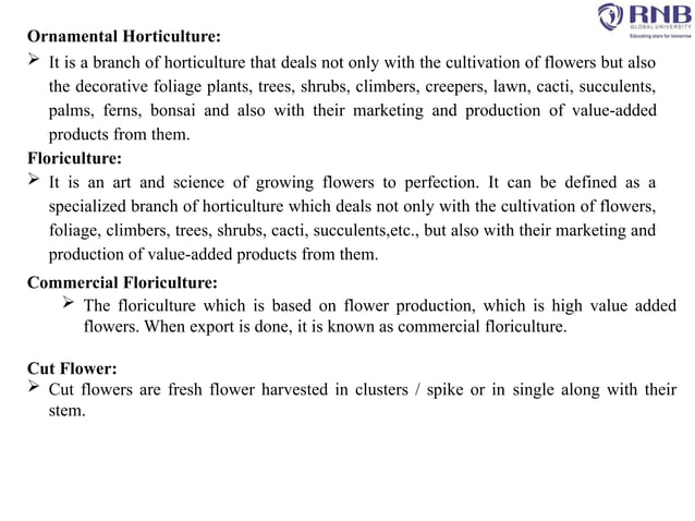 Importance and scope of ornamental crops medicinal and aromatic plants ...