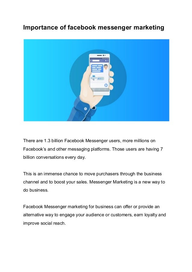 Importance of facebook messenger marketing