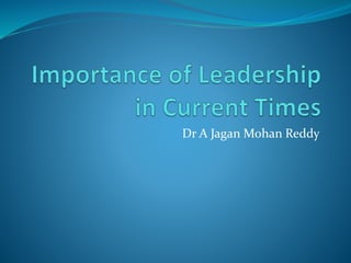 Dr A Jagan Mohan Reddy
 