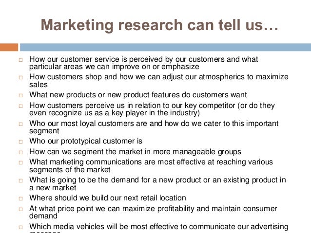 Marketing research definition