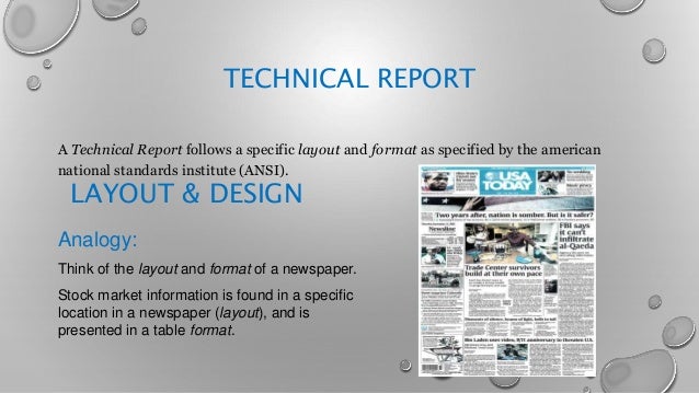 technical report formats