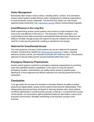 Importance of Access Control Systems for Business Security.pdf