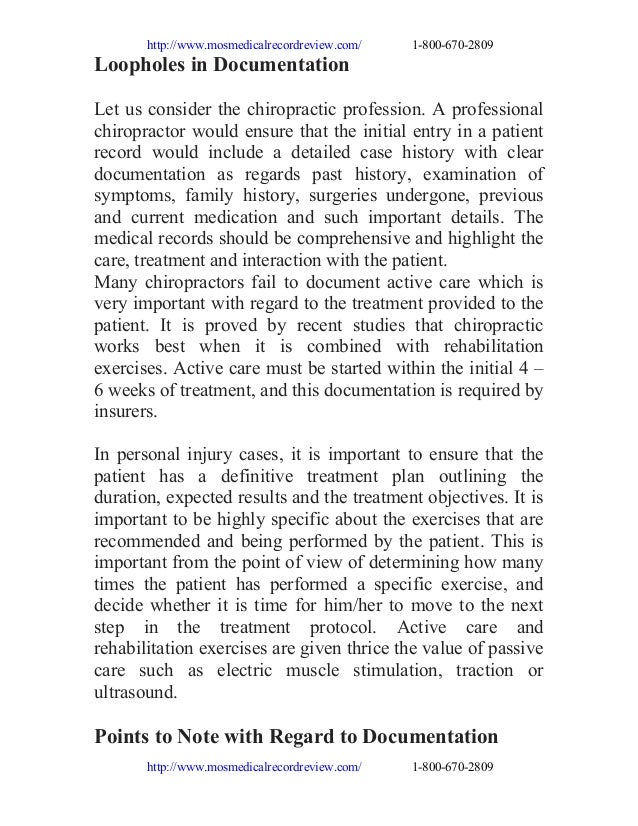 Importance of accurate documentation in personal injury cases