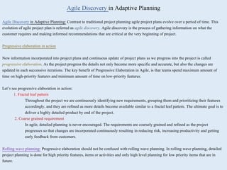 Importance of Adaptive Planning in Agile | PPTX