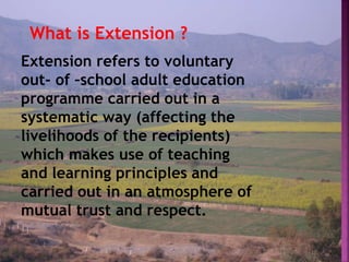 Importance of agriculture extension A Lecture By Mr Allah Dad Khan | PPTX