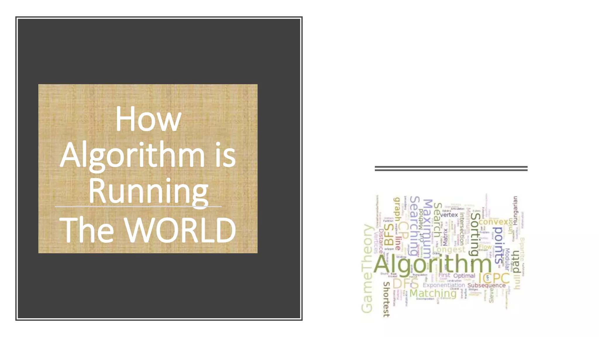 Importance of algorithm | PPT