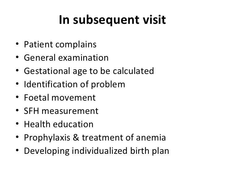 importance of antenatal care developing a birth plan