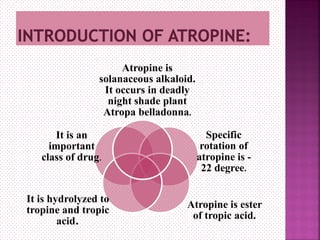 Importance of atropine | PDF
