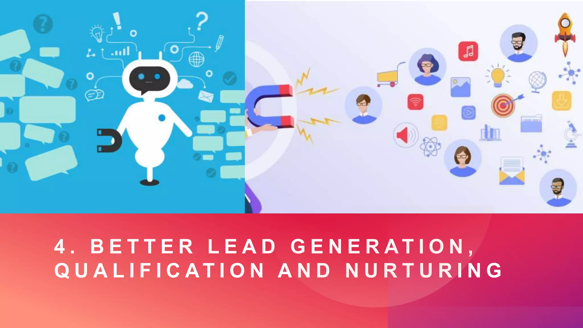 4 . B E T T E R L E A D G E N E R A T I O N ,
Q U A L I F I C A T I O N A N D N U R T U R I N G
 