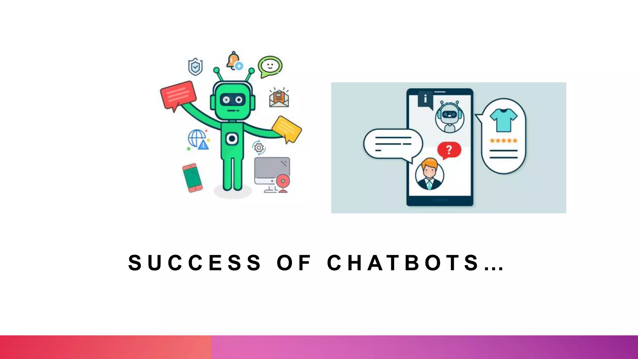 S U C C E S S O F C H A T B O T S …
 