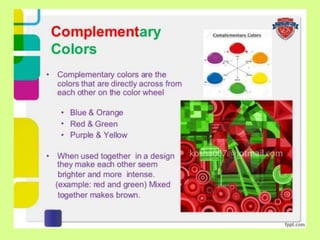 Importance of color in creation to the design | PPT