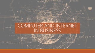 Importance of computer and internet