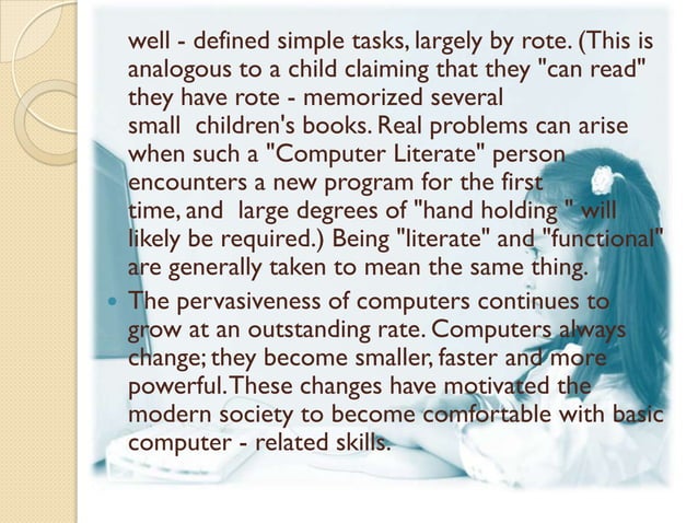 Importance Of Computer Literacy
