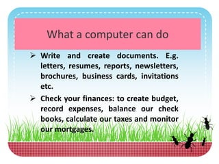 Importance of computer | PPTX