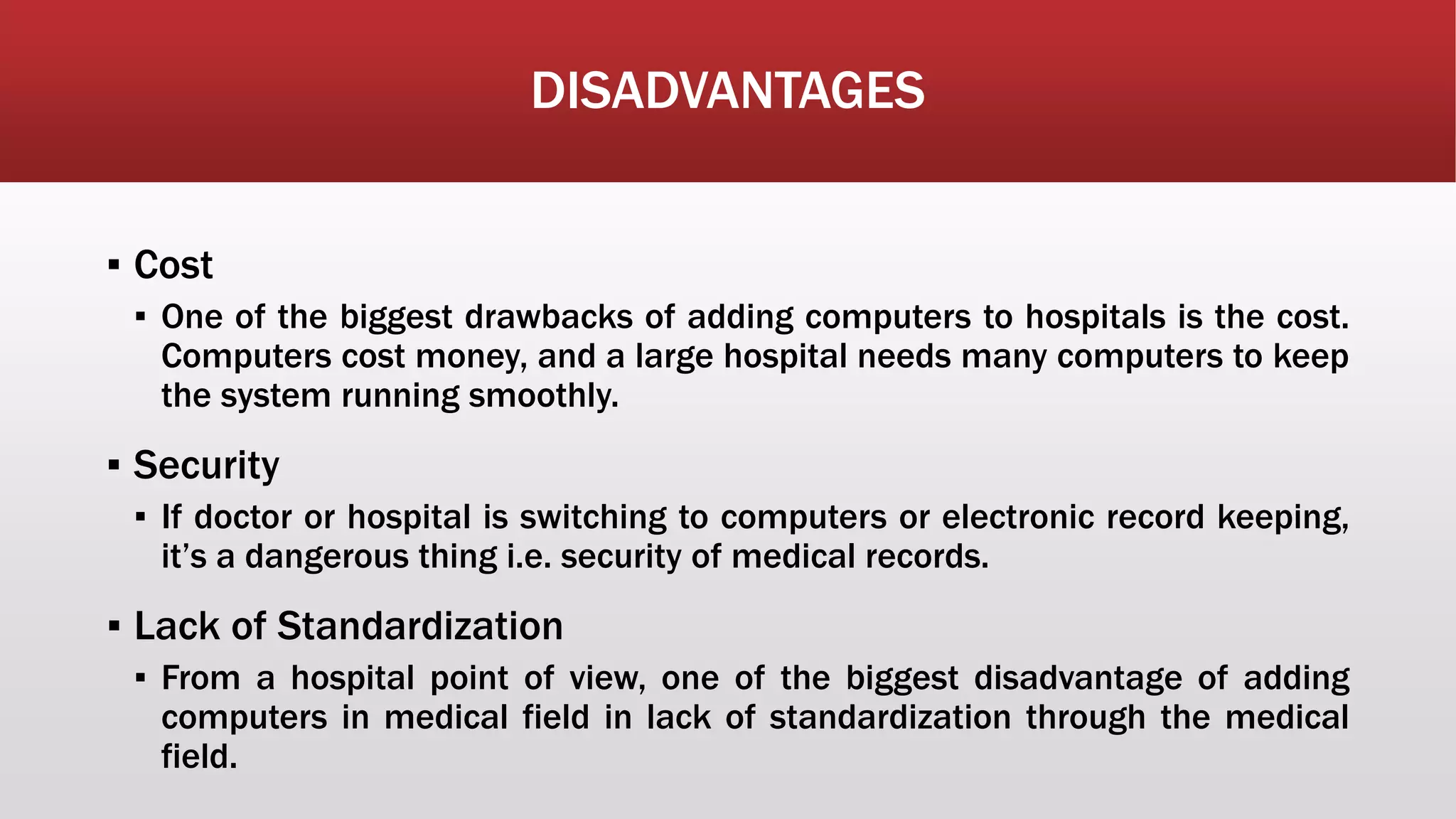 Importance of computers in Medicine,/Healthcare PPT