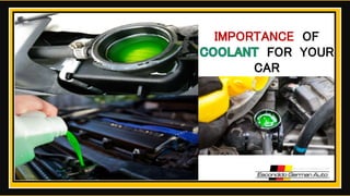 IMPORTANCE OF
FOR YOUR
CAR
 