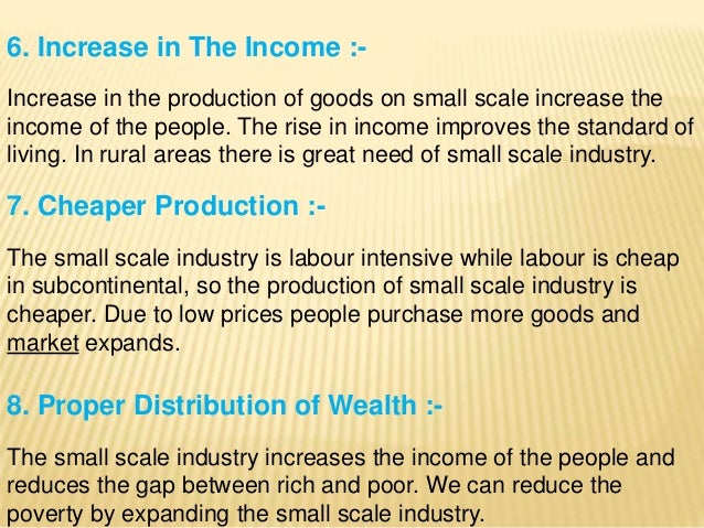 Importance Of Cottage Industry