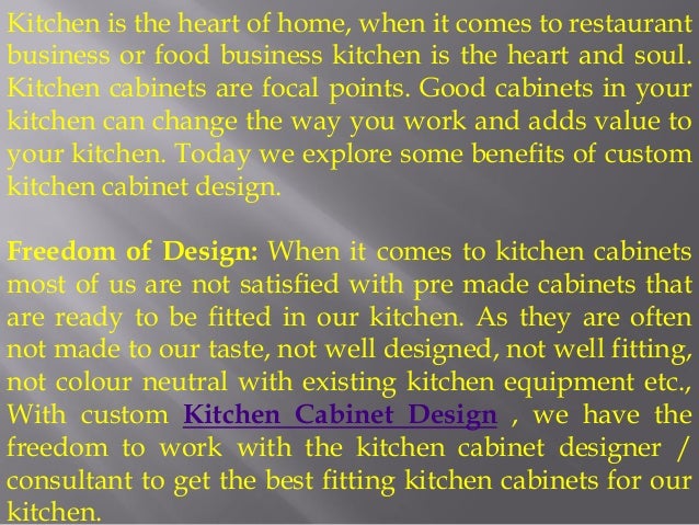  Importance of custom kitchen cabinet design 