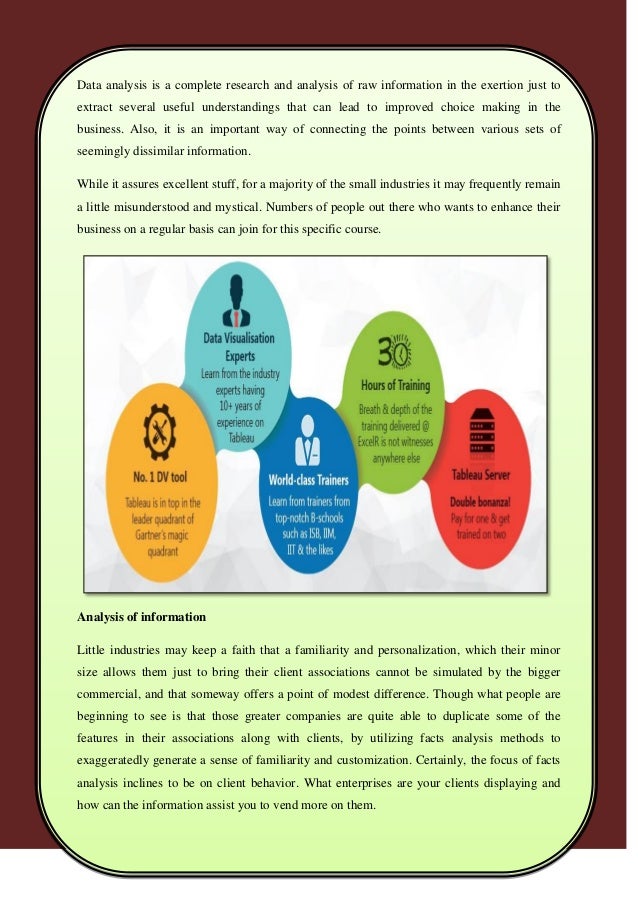 Importance of data analysis course for business Importance of data analysis course for business