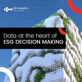 Importance of Data in ESG to enable better decision making